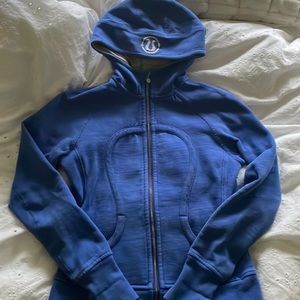 Blue special edition lulu lemon sweater.